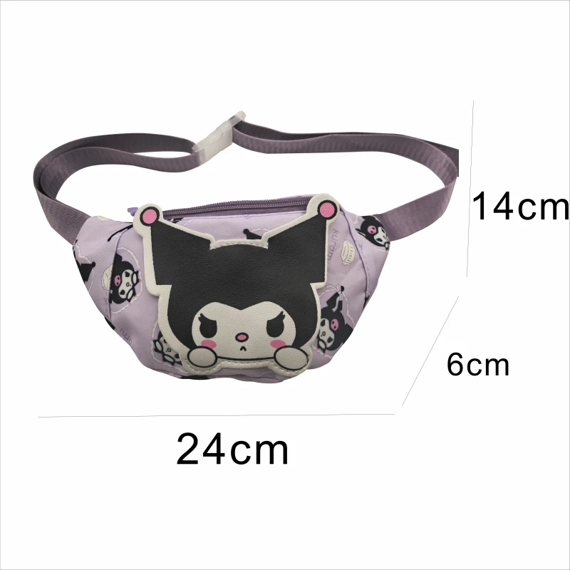 MINISO Hello Kitty Kuromi Аниме Холщовая Поясная Сумка