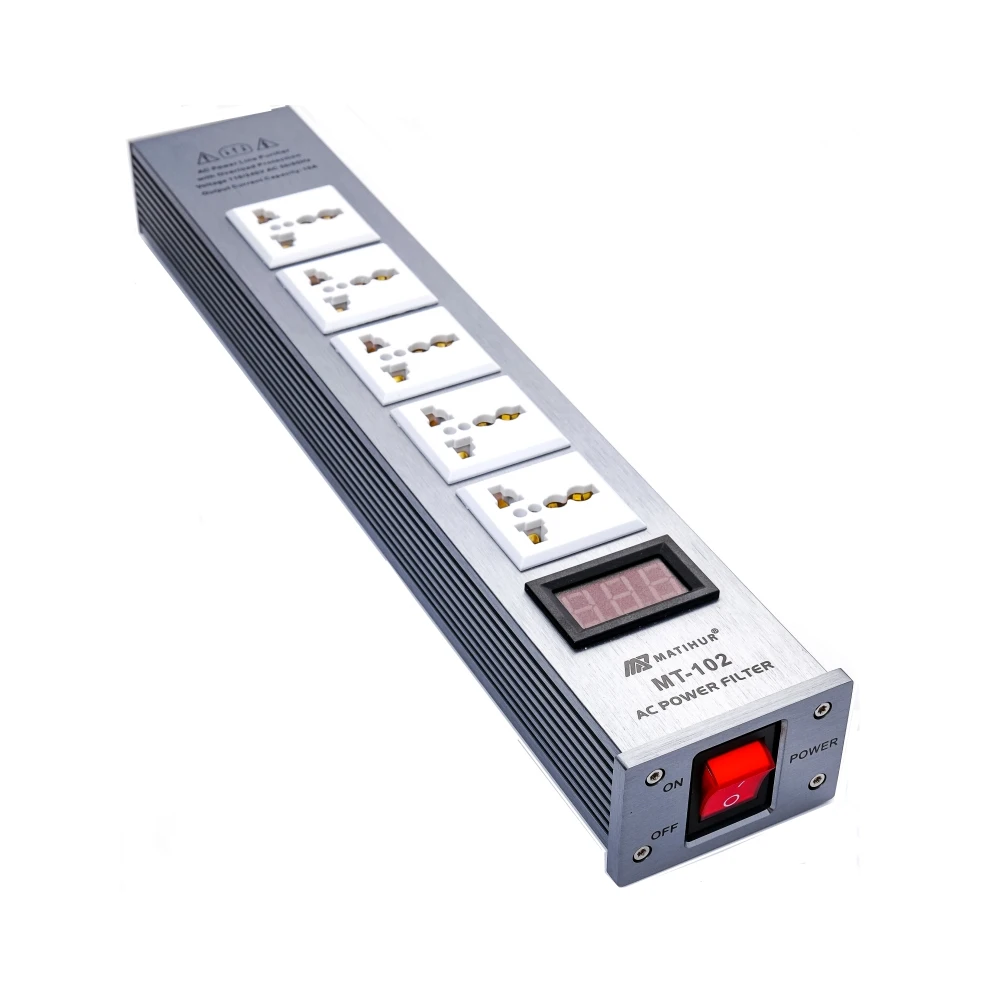 

2022. MT-102 Audio Noise AC Power Filter Power Conditioner Power Purifier Surge Protection with EU Outlets Power Strip