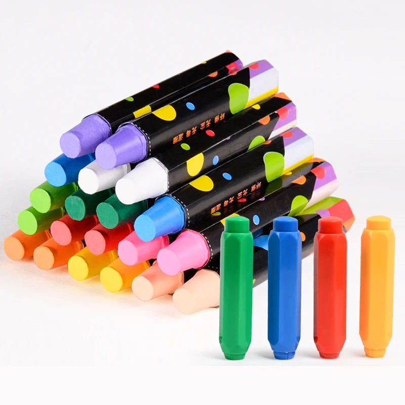 20 pcs/Lot Non-dust Chalk Pen Marker for Kids Drawing Chalks Holder For Blackboard Stationary Office School Supplies Accessories