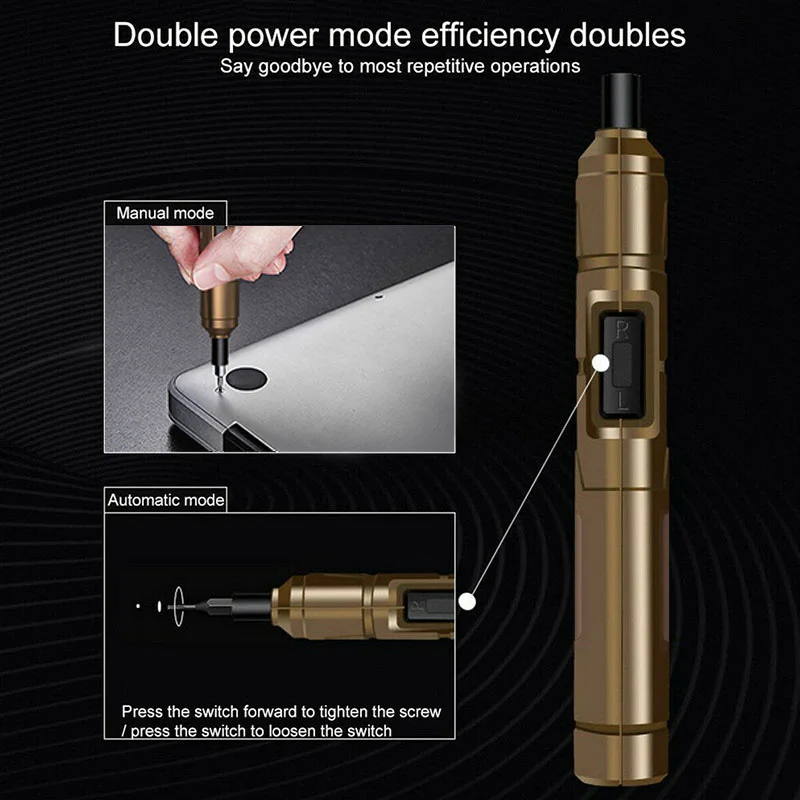 Мини Электрическая отвертка USB зарядка портативный беспроводной шуруповерт