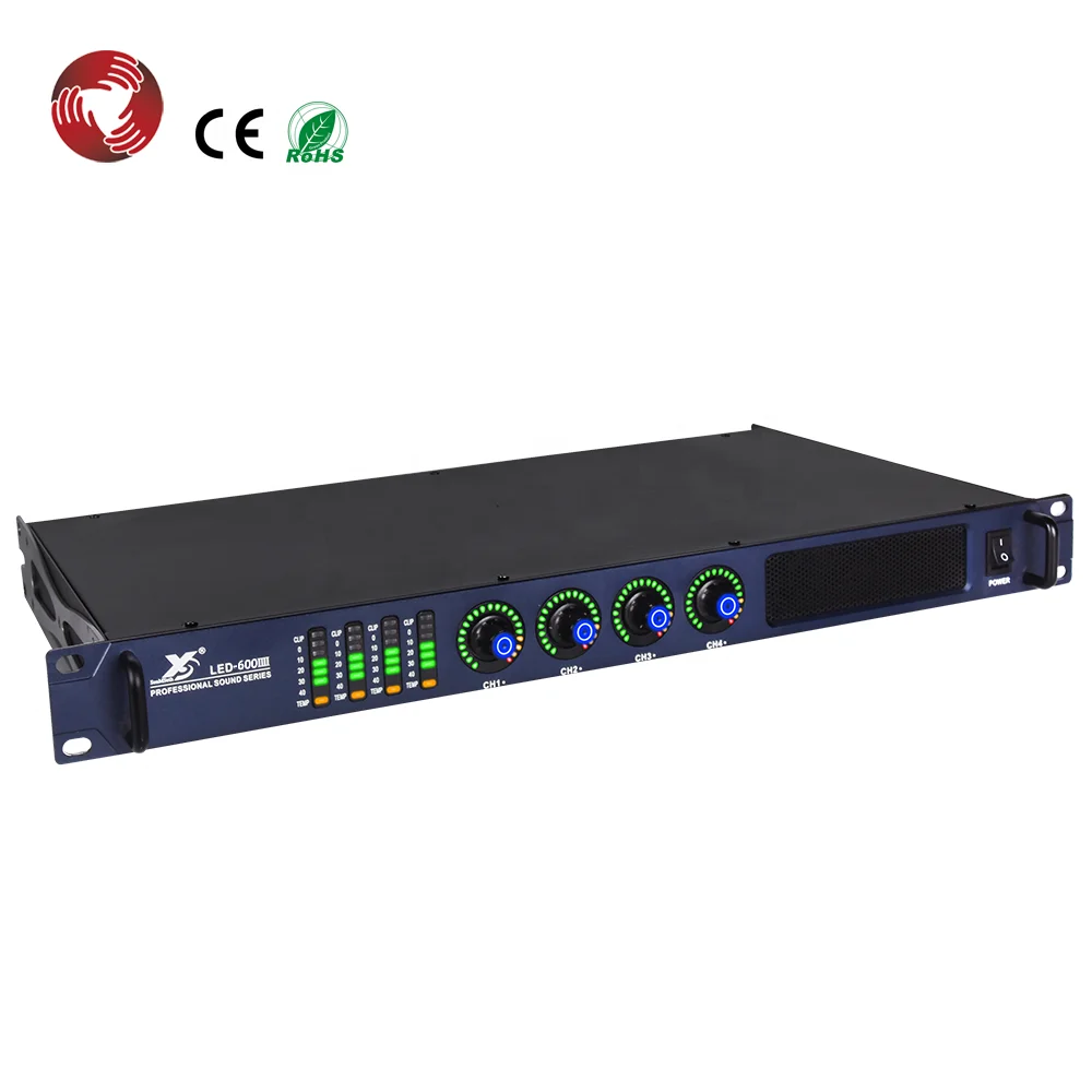 Усилитель мощности 600 Вт * 4 цифровой 4-канальный усилитель класса D