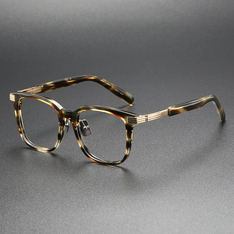 

Японская оправа для очков ручной работы из ацетата, модные квадратные очки для чтения для мужчин и женщин, может сочетаться с оптическими ли...