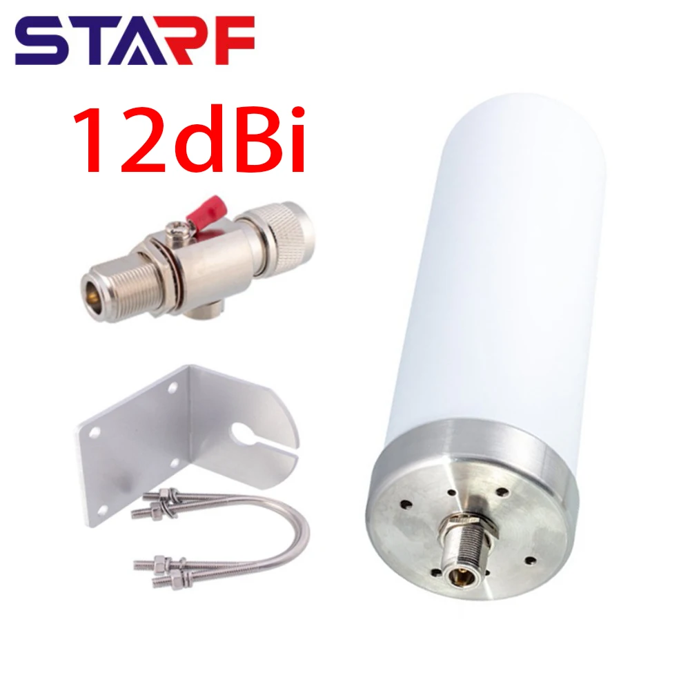 

8-12dbi Indoor Outdoor LoRa Helium Miner Antennas 868MHz 915MHz N Female Omni-directional Antenna For For Helium RAK Miner