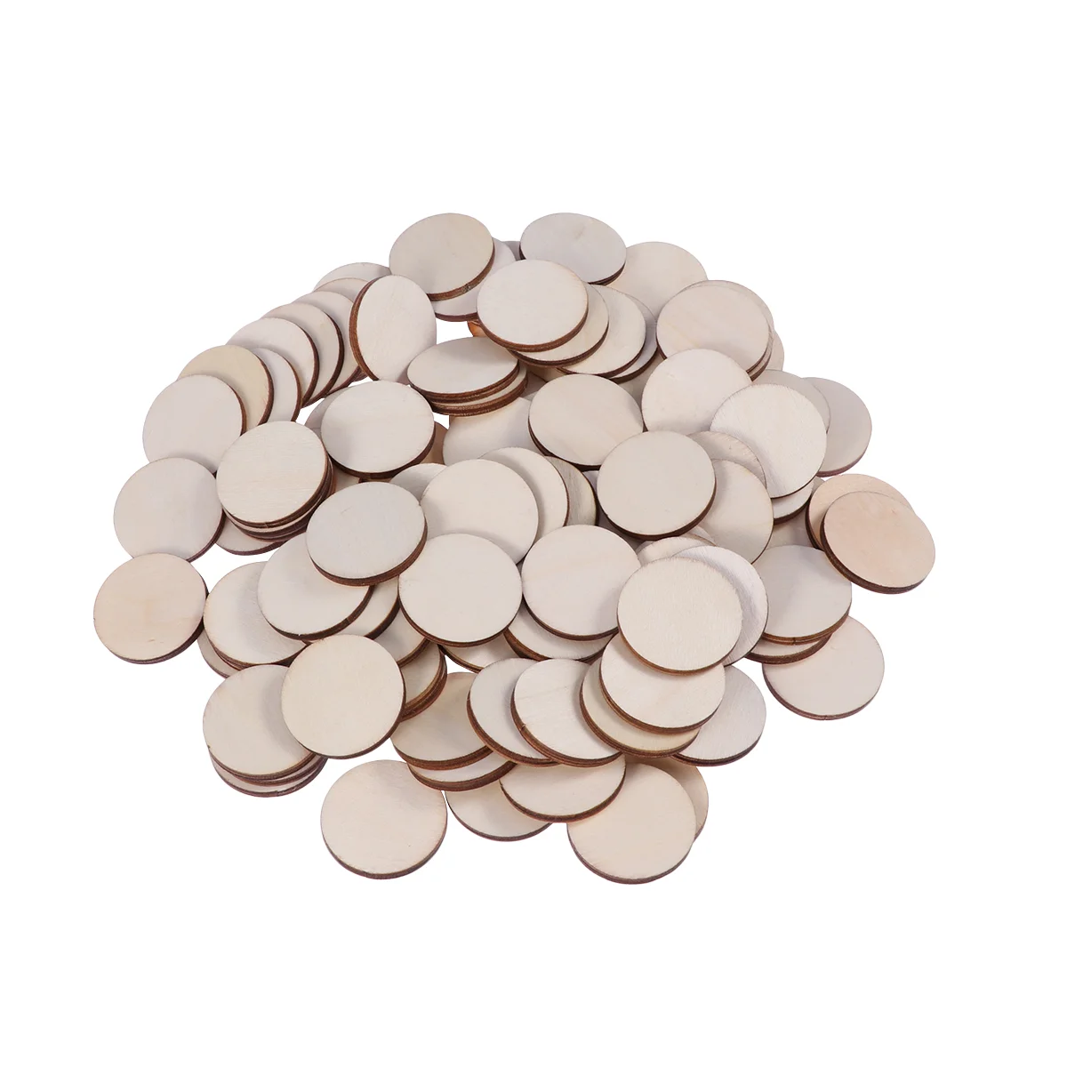 

Wood Wooden Round Pieces Unfinished Craft Piece Circles Blank Craftsslices Cutout Woods Discs Slice Cutouts Diy Shapes Tags