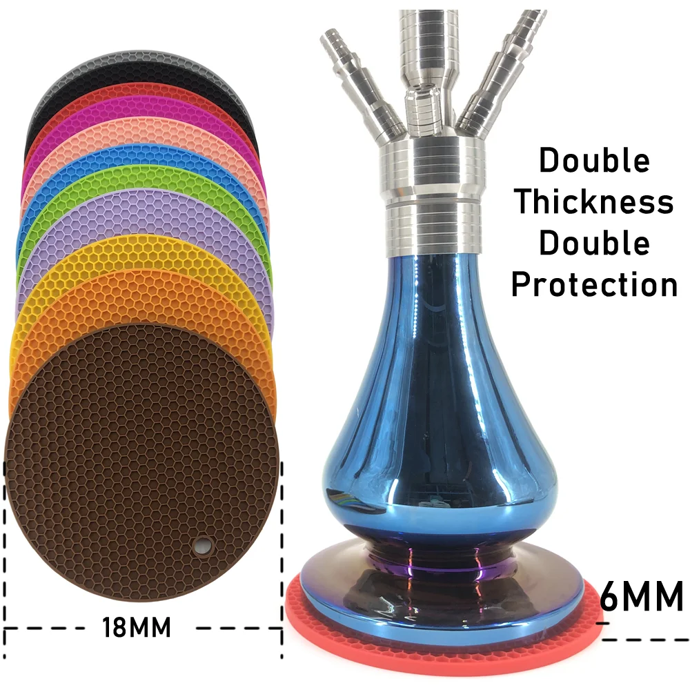 Силиконовый коврик для кальяна круглая сотовая набивка из искусственного стекла