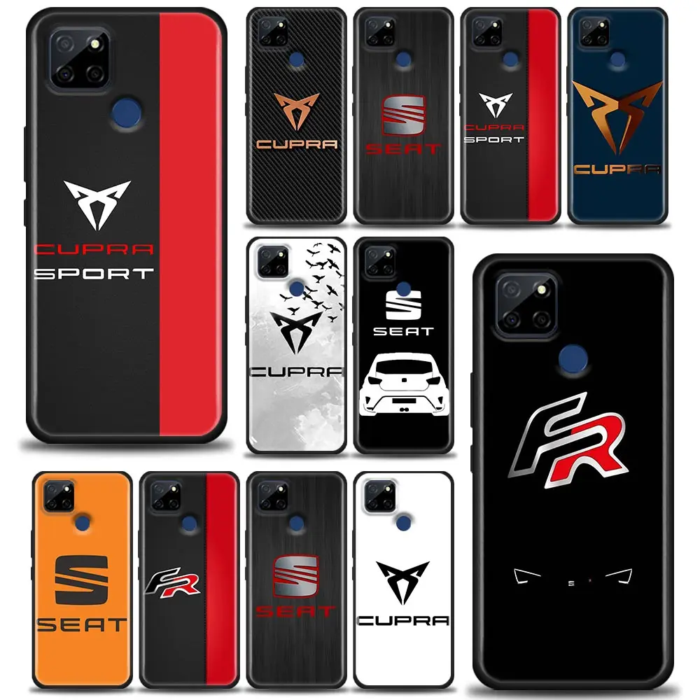 Чехол с логотипом автомобиля Seat FR для Realme C1 C2 C21Y C25 C12 мягкая задняя крышка чехол