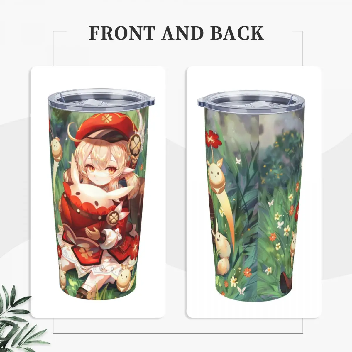 Термокружка с крышкой и соломинкой 20 унций