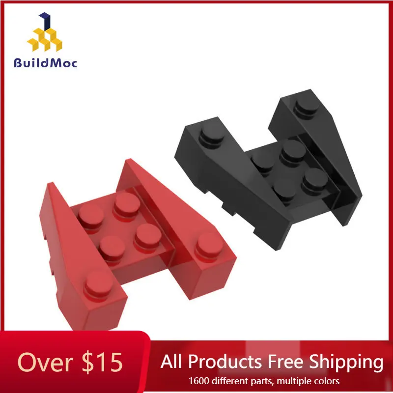 

Сборные детали MOC 50373 4x4, 10 шт., наклонный Клин 2399 для строительных блоков, сменные детали «сделай сам», игрушки для детей, подарок