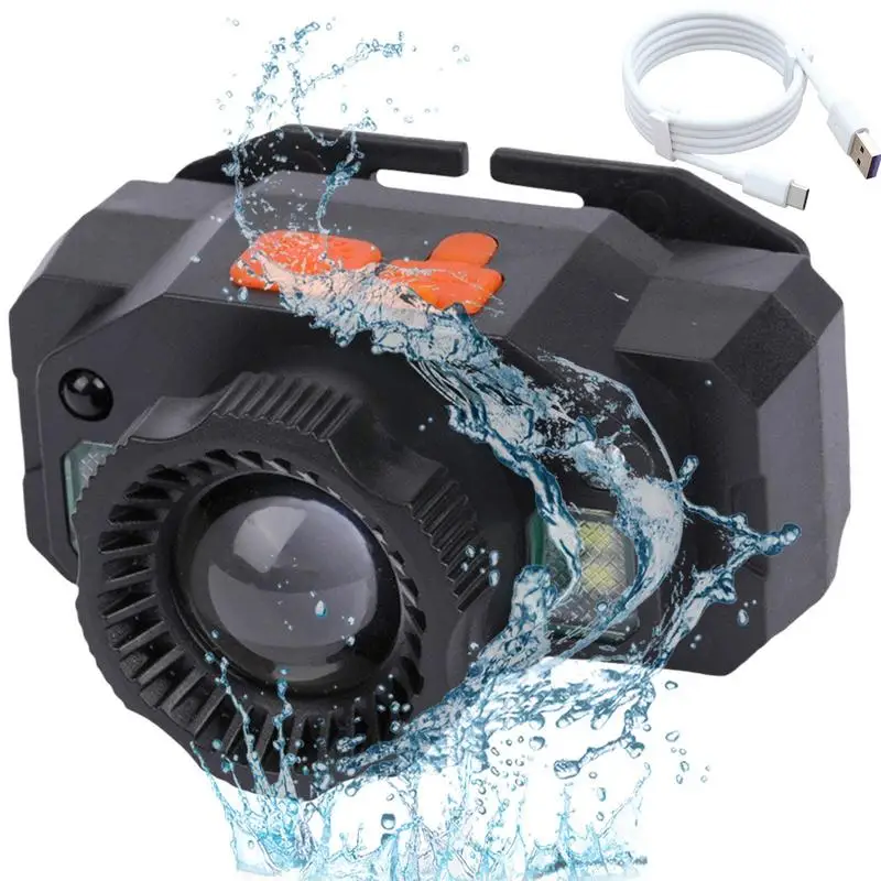 

Motion Sensor Led Headlamp Rechargeable High Lumen Head Lamp Lightweight USB Head Light Waterproof Head Flashlight For Outdoor