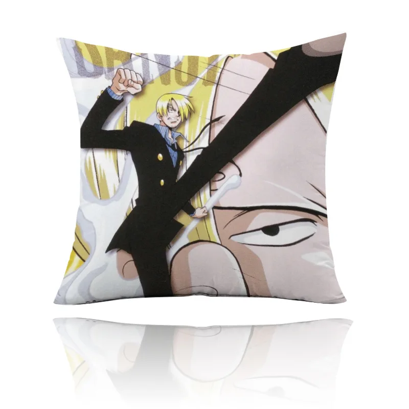

One Piece Throw Pillow Luffy Zoro Cartoon Anime Square Pillow Square Pillow Printing Process Cute Room Decoration Souvenir Gift