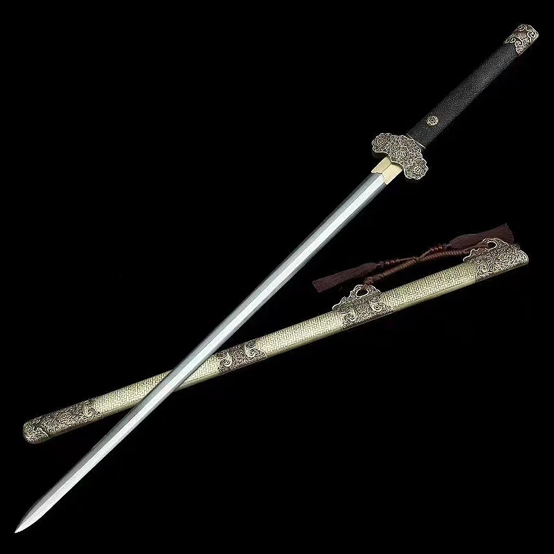 

Китайские мечи, сделанные вручную из складной стали (Дамасская сталь), и фитинг латунный, косплей