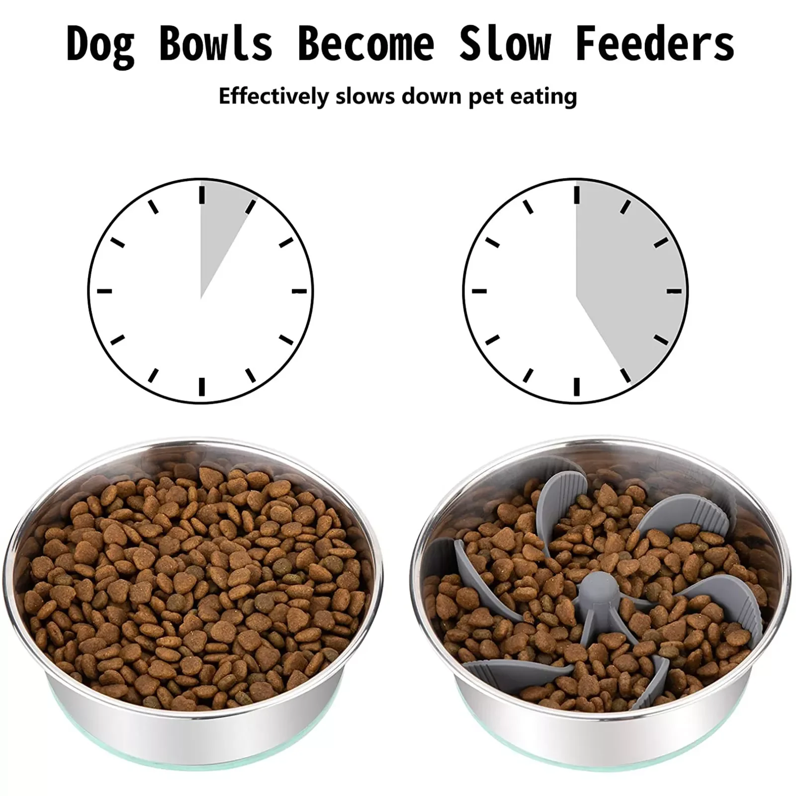 

2022JMT Slow Feeder Dog Bowl InsertDog Slow Feeder Insert Spiral Design Slow Feeder Dog Bowls Accessories With Suction Cup Easy
