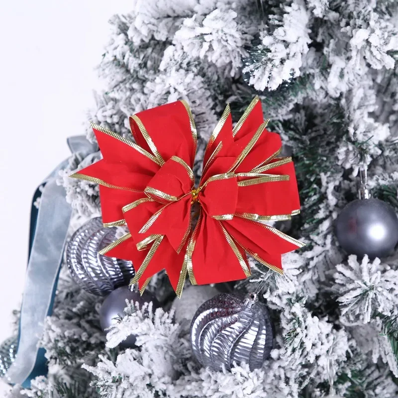Рождественские украшения фланелевый Рождественский бант украшение для