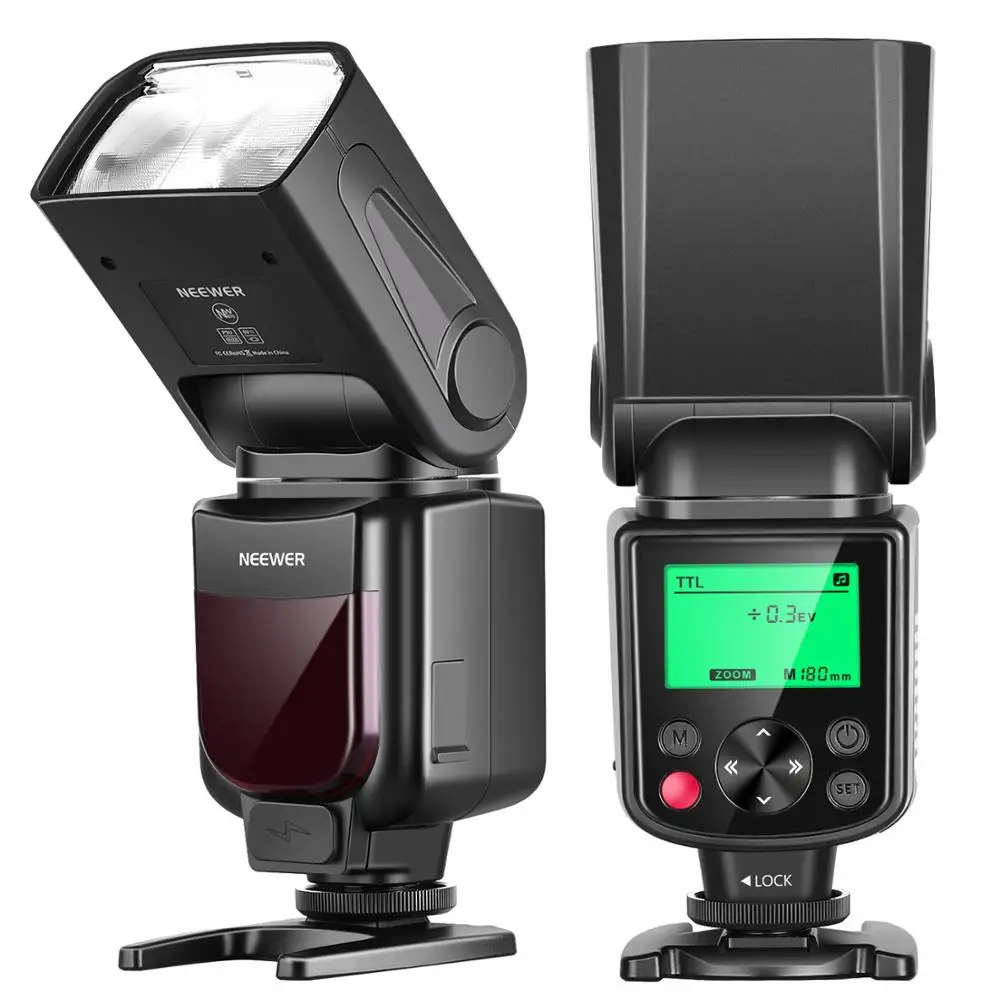 

Neewer NW-670 TTL Flash Speedlite with LCD Display for Canon 7D Mark II,5D Mark II III,IV,1300D,1200D,1100D,750D,700D,650D,600D