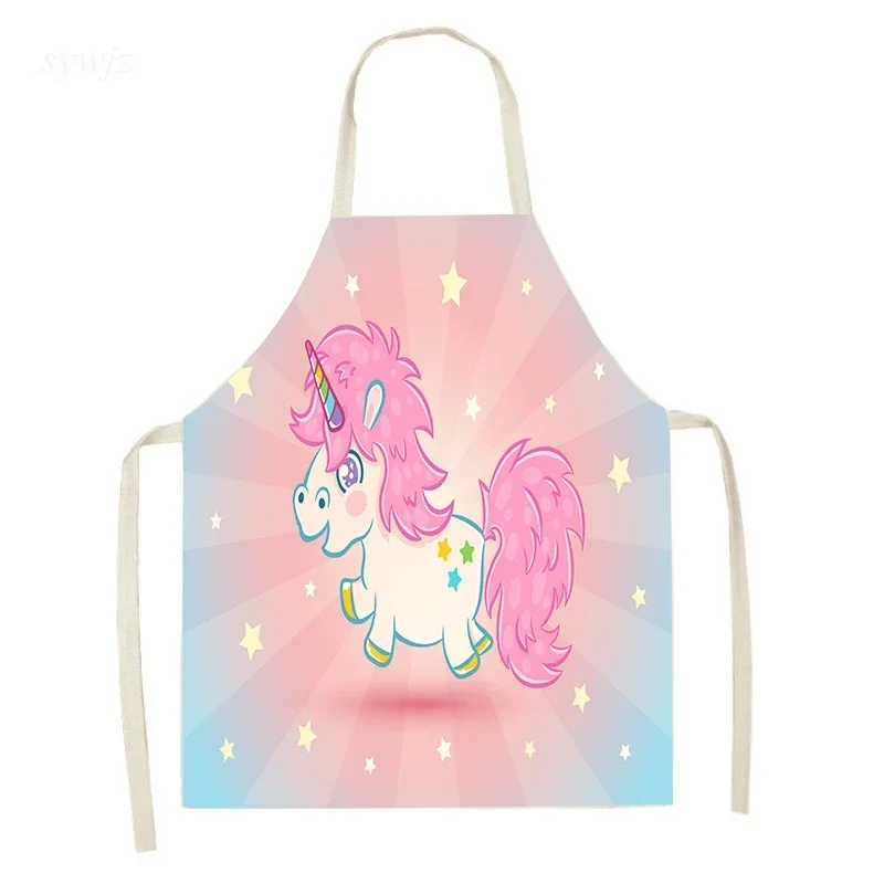 Мультяшный милый Радужный Единорог для родителей и детей без рукавов домашний