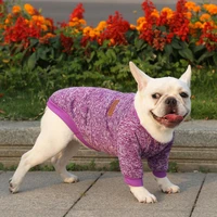 winter fashion pet breathable sweater multi color option sweater for dogs and cats nice warm dog clothes for dogs and cats