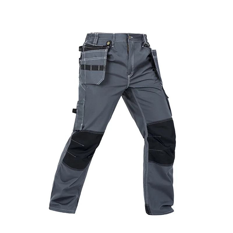 

Men's New Mountaineering Outdoor Work Clothes Multifunctional Pocket Pendant Splicing Wear-Resistant Nee Pad Casual Pants