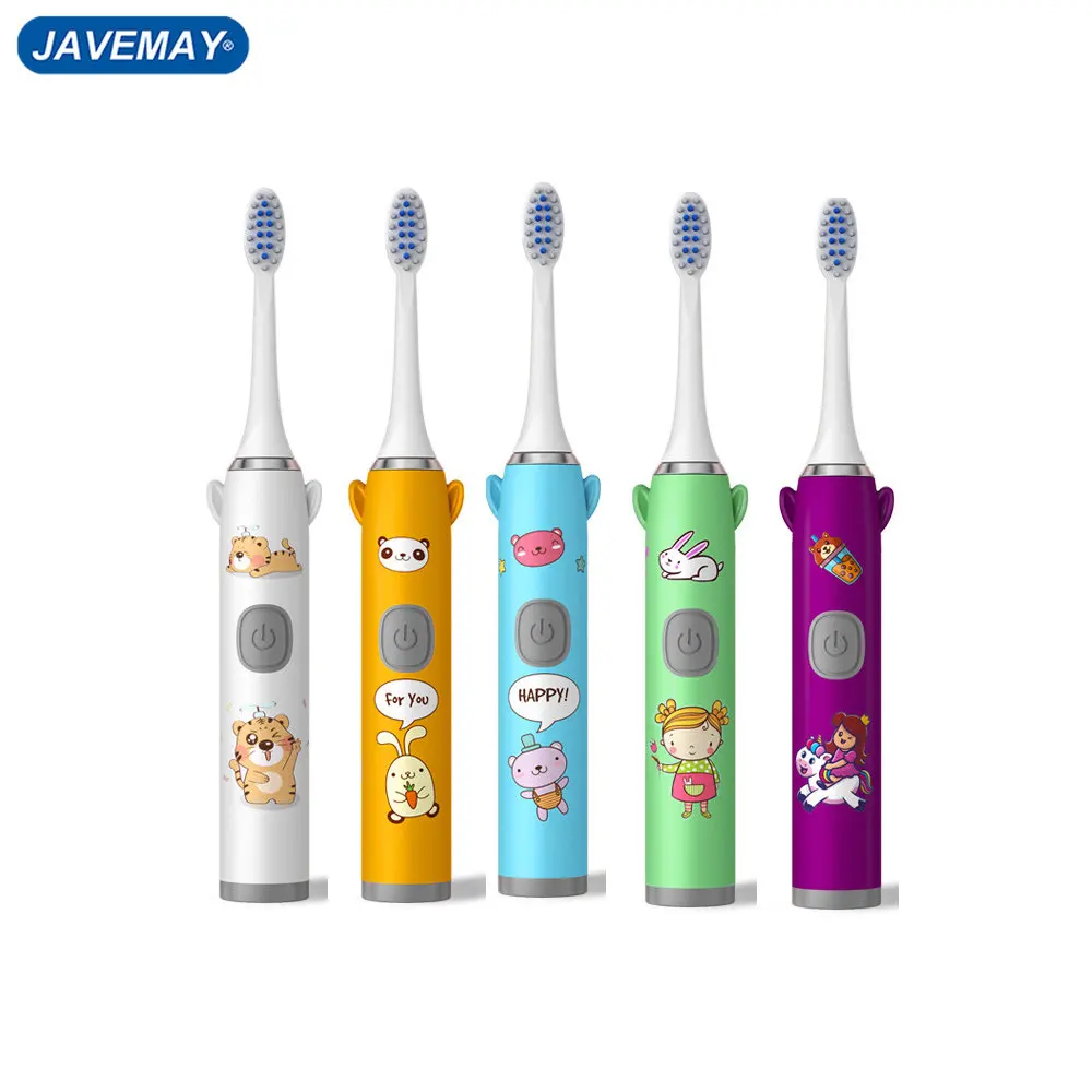 

Sonic Toothbrush Electric for Children Smart Cute Tiger Pattern IPX7 Waterproof Ultrasonic Household Toothbrush Whiten Teeth Kid