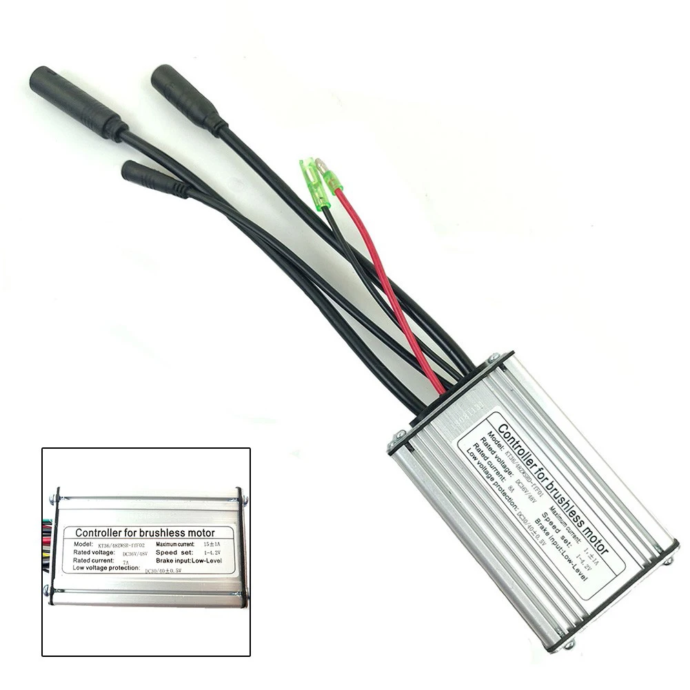 

Ebike Controller KT Controller Brushless Motor For KT Series Motors KT-15A Red-Black Plug Power Speed Setting 1-4.2V