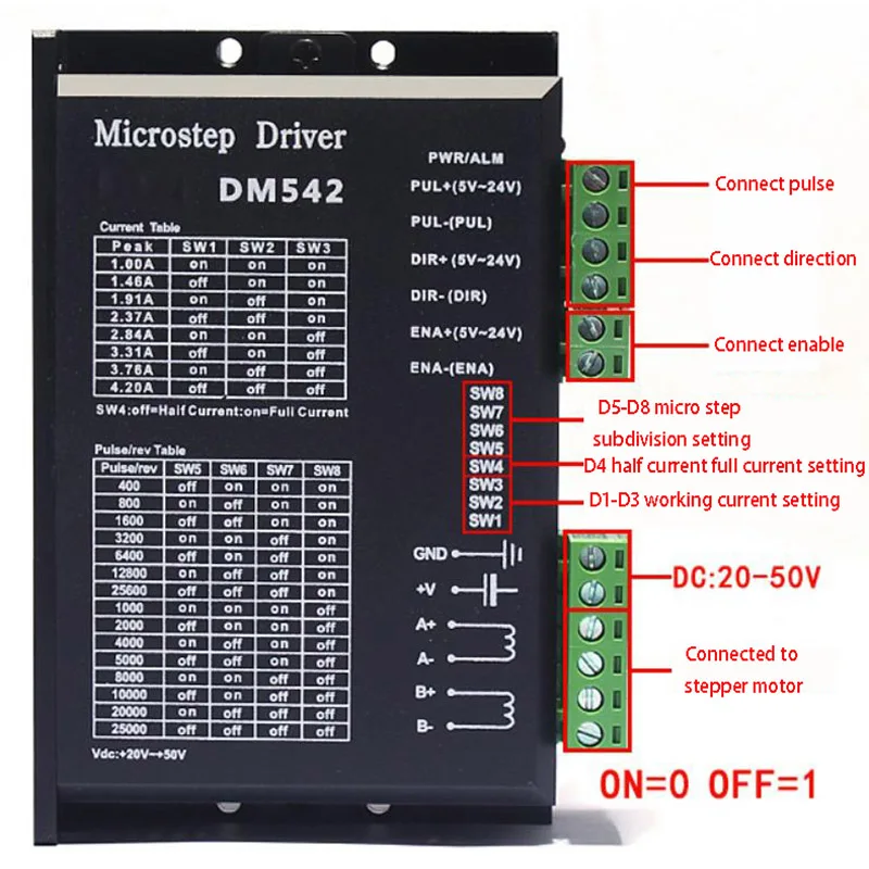 Фото Дешевый комплект шагового двигателя Nema23, двигатель с приводом TB6600 DM542, для гравировально-фрезерного станка с ЧПУ, 0.7N 1.2N 1.8N 2.3N 2.5N 2Nm №5