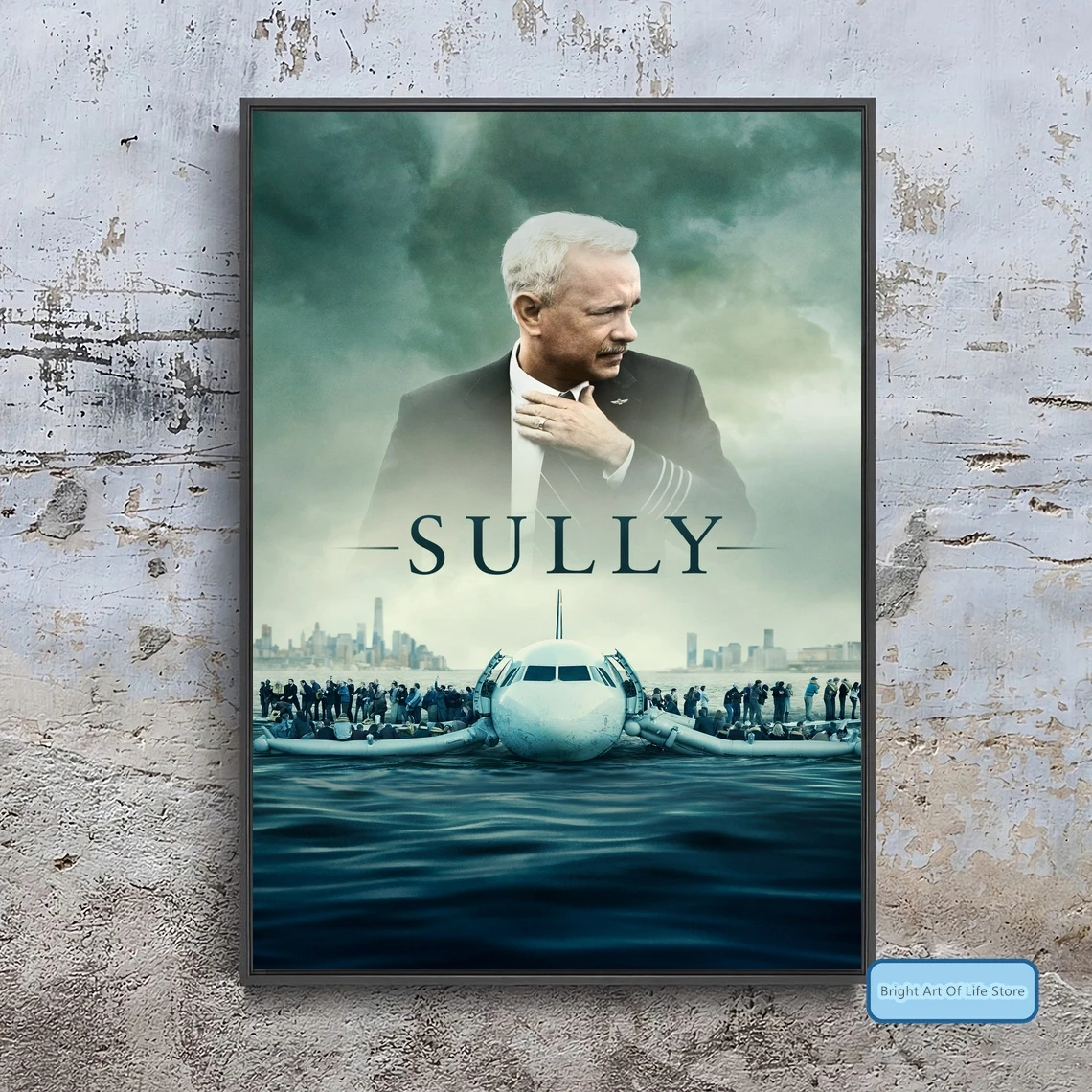 

Sully (2016) Movie Poster Cover Photo Print Canvas Wall Art Home Decor (Unframed)