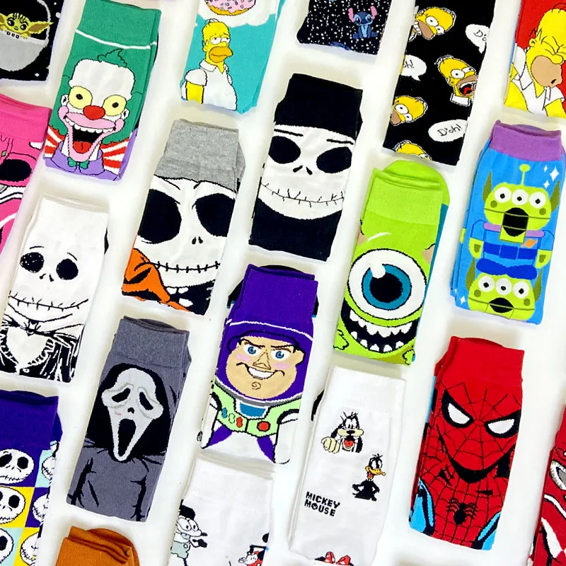 Long Sock Men‘s Knee-high Couples Cosplay Sock Personality Hip Hop Harajuku Funny Sock For Women