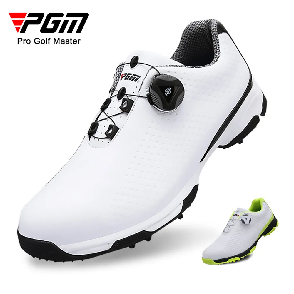 PGM Waterproof Men Golf Shoes Sports Breathable Anti-slip Men's Training Golf Sneakers Designer Shoes Special Spin Tie Golf Shoe