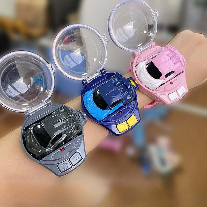 

Игрушечные мини-часы с дистанционным управлением, USB зарядка, 2,4 ГГц, Мультяшные радиоуправляемые часы, гоночный автомобиль, рождественские ...