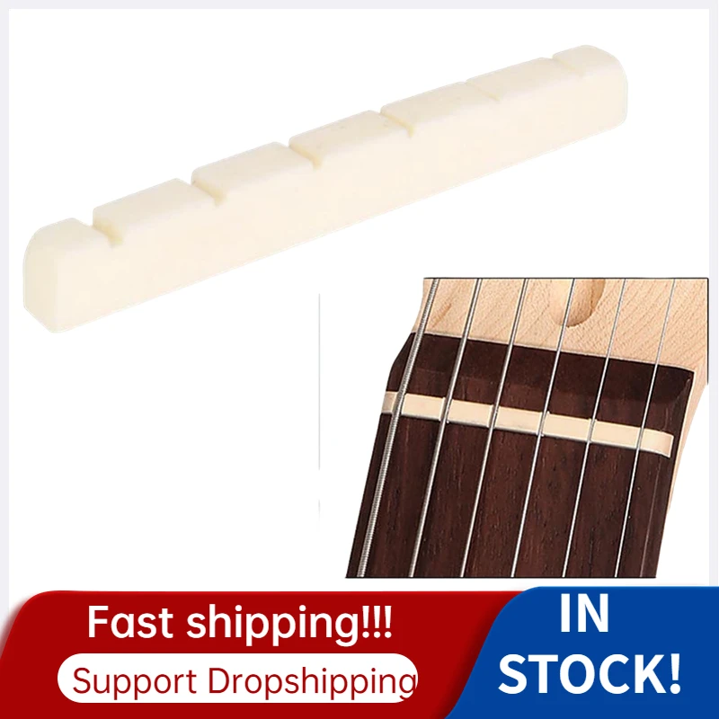 

Electric Guitar Bone Nut 6 String Guitar Bridge Saddle for ST Electric Guitar Guitarra Instrument Accessories wholesale