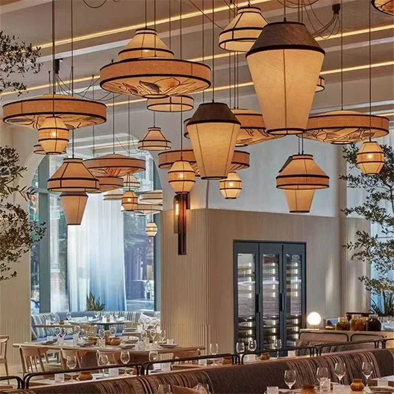 Китайский фонарь подвесной светильник Юго-Восточная Азия хлопковая лампа