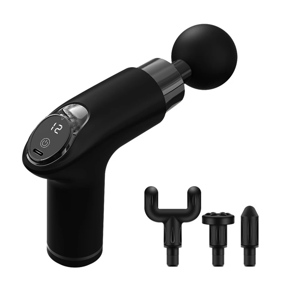 

Глубокий портативный массажер для мышц с вибрацией, 4 головки