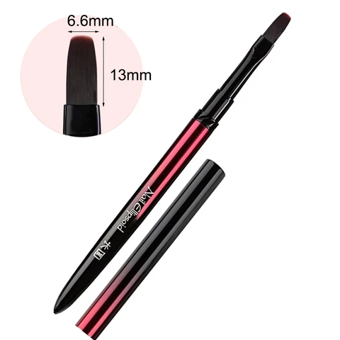 Кисть для дизайна ногтей металлическая