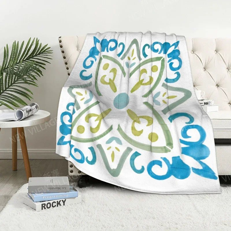 Теплое плед одеяло флис