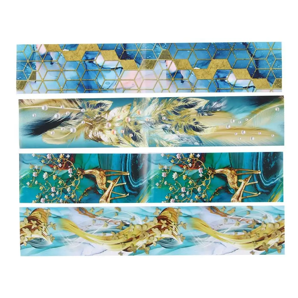 

Manicure Tool Butterfly Grids Transfer Sticker DIY Nail Art Decoration Nail Art Transfer Foils Marble Nail Sticker