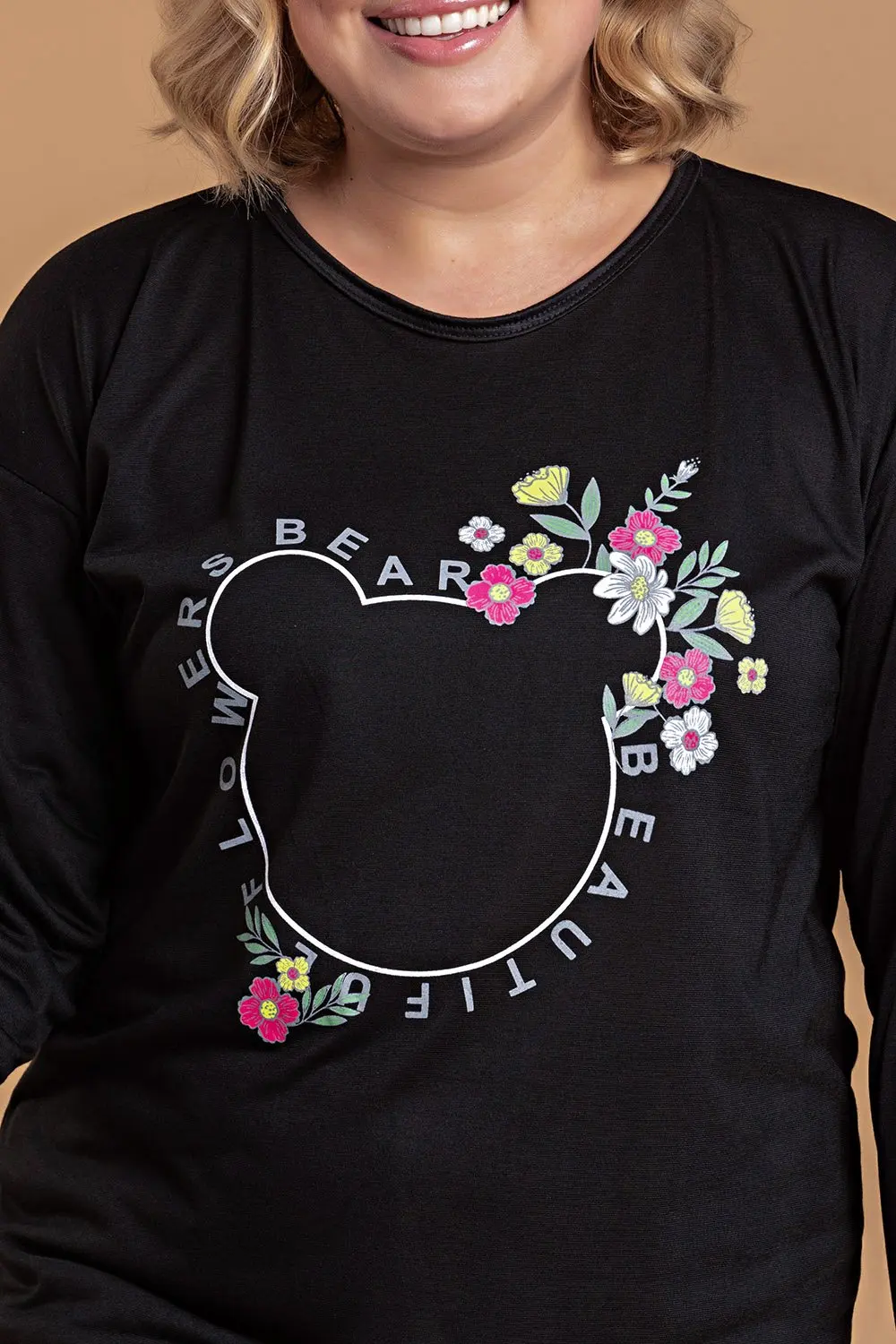 Женская пижама с цветами