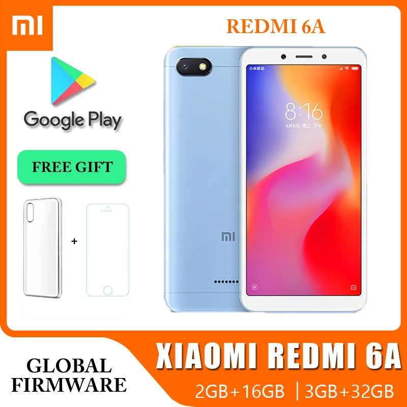 Original Xiaomi Redmi 7 Mobile Phones 4GB 64GB Global Version Google Play Android Cell Phone Fingerprint Free Gift