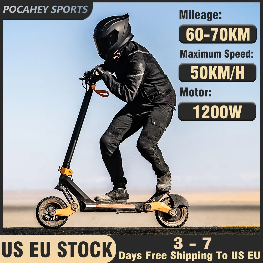 

G3 Electric Scooter 1200W Motor 30 MPH 40 Miles Range 52V 18AH 10.5" Off Road Tires E Scooter Foldable Adults Electric Scooter