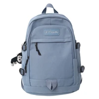 simple casual schoolbag outdoor backpack for campus junior high school college boys and girls students teenagers kids bags