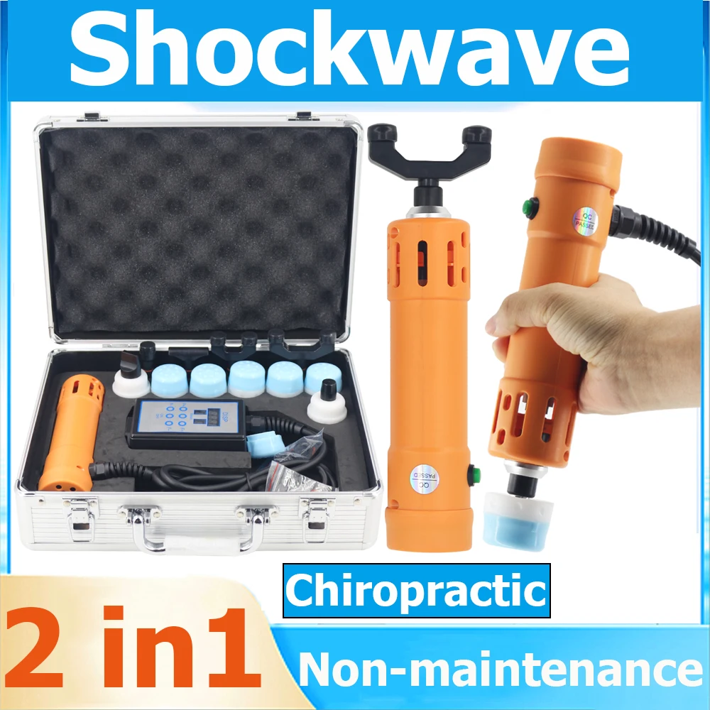 

Professional Shockwave Therapy Machine ED Treatment Body Relax Massage Tool 11 Heads External Shock Wave Chiropractic Gun 2 In 1