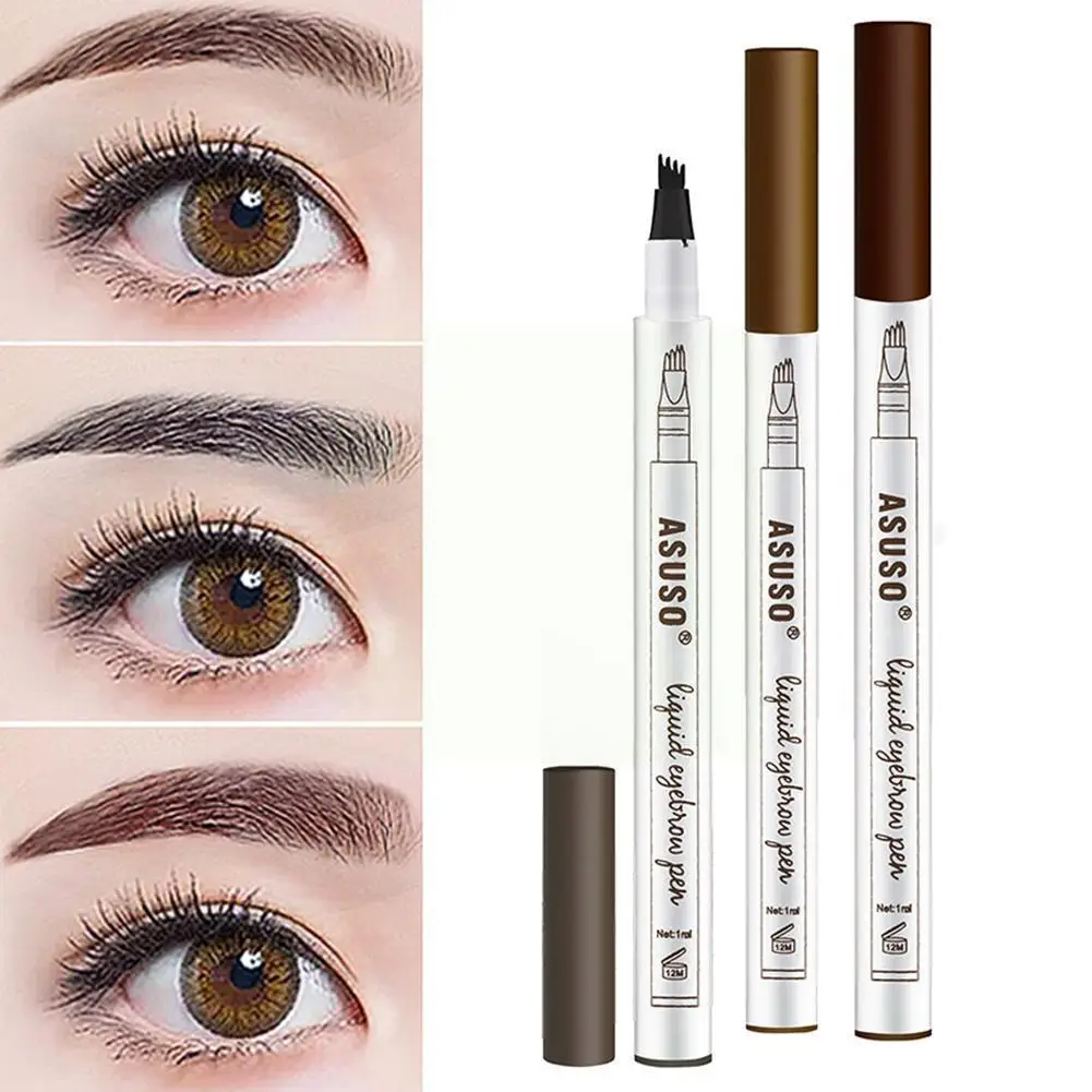 

Microblading Eyebrow Tattoo Pen Waterproof Eye Makeup Deep Easy Color Pencil Pencil 3 Use Eyebrow Colors Eyebrow O5a2
