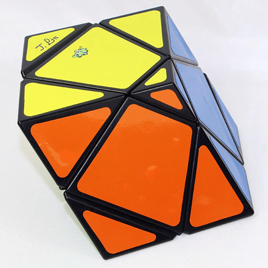 

[ECube] LanLan Big Stone Skewb Squished Cube Magic Puzzles Cubes Stickers Professional Educational Twist Wisdom Toys Game