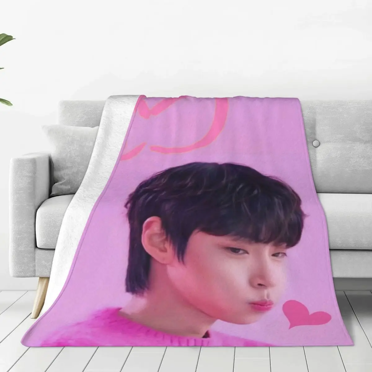 Одеяло Hwang In Yeop фланец текстильный декор портативные супер мягкие пледы для