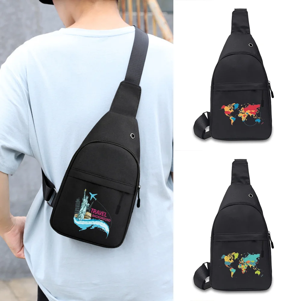 

Модная нагрудная сумка, мужская сумка-мессенджер, Ранняя сумка для путешествий, мужская новая многофункциональная Холщовая Сумка для занят...