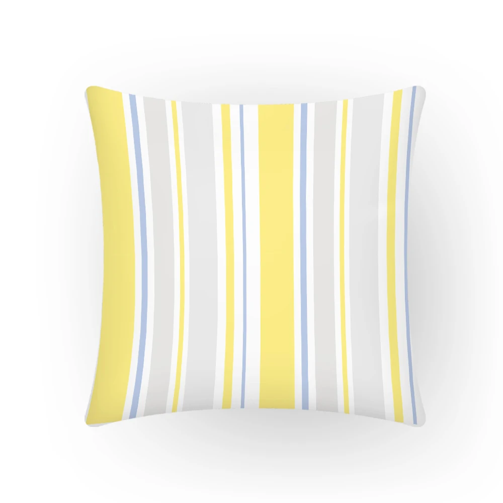 

Home Decor Pillowcase Nordic Artistic Sofa Stripes Decorative Pillows 45x45 Upholstery Cushion Cover Textile Colorful Gift E2174