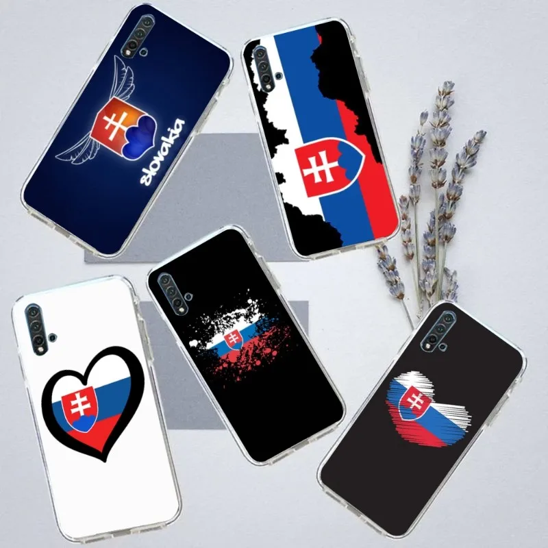 

Словацкий словакийский чехол для телефона Huawei P50 P40 P30 Pro Mate 40 30 Pro Nova 8 8i Y7P Honor, прозрачный чехол для телефона