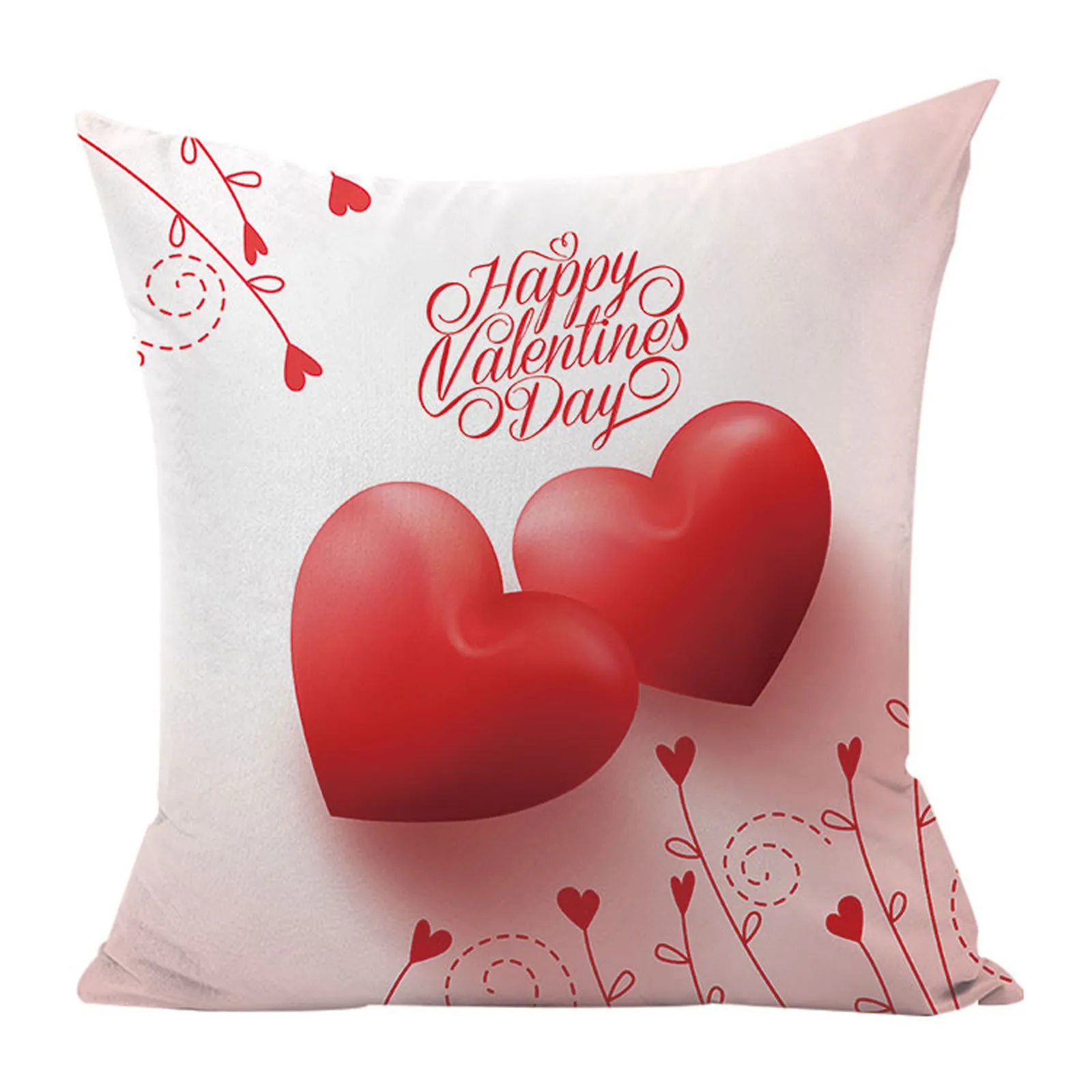 Top Selling Valentine's Day Pillow Case Linen Pillowcase Printing Sofa Home Decoration Accessories 45 x 45cm Dropshipping |