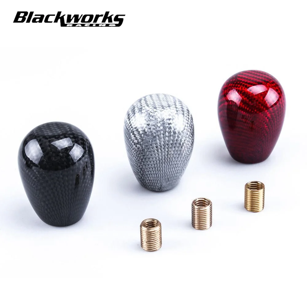 

Универсальная гоночная овальная ручка переключения передач из натурального углеродного волокна ручка ручного переключения передач ручка ...