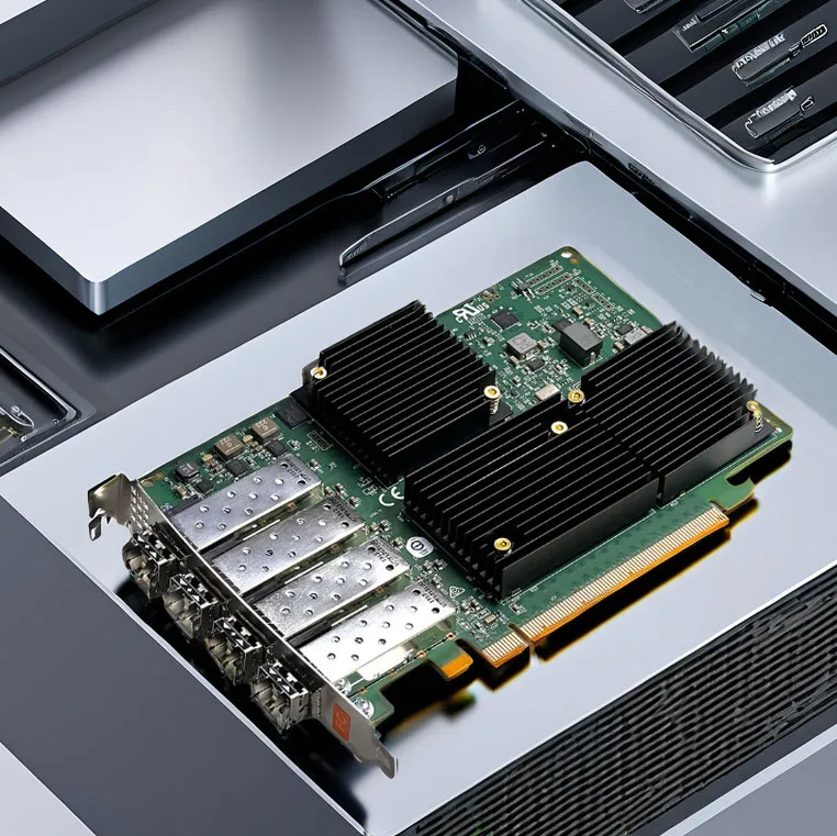 Абсолютно новая Оригинальная стандартная фотка 4 порта 16GFC HBA карта Ethernet адаптер 10