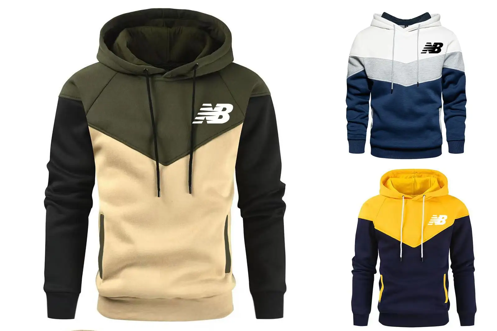 

Толстовка мужская с длинным рукавом, Модный повседневный Свободный пуловер оверсайз с капюшоном и надписью, уличная Толстовка