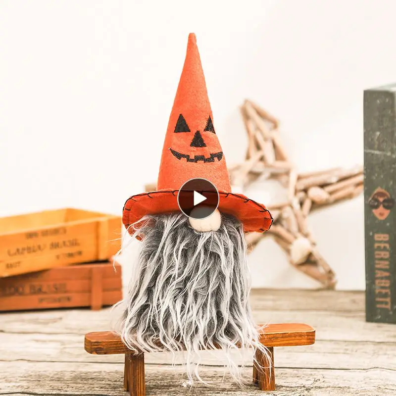 

2022 Halloween Faceless Doll Decoration For Home Pumpkin Bat Doll Party Decoration Kids Toy Gifts Halloween Props